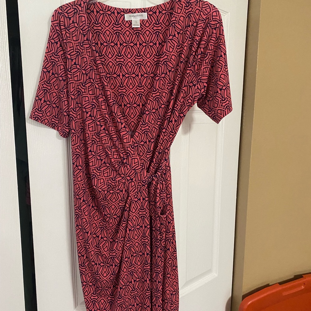 Motherhood maternity fall wrap dress